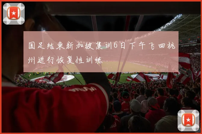 国足结束新加坡集训6日下午飞回杭州进行恢复性训练